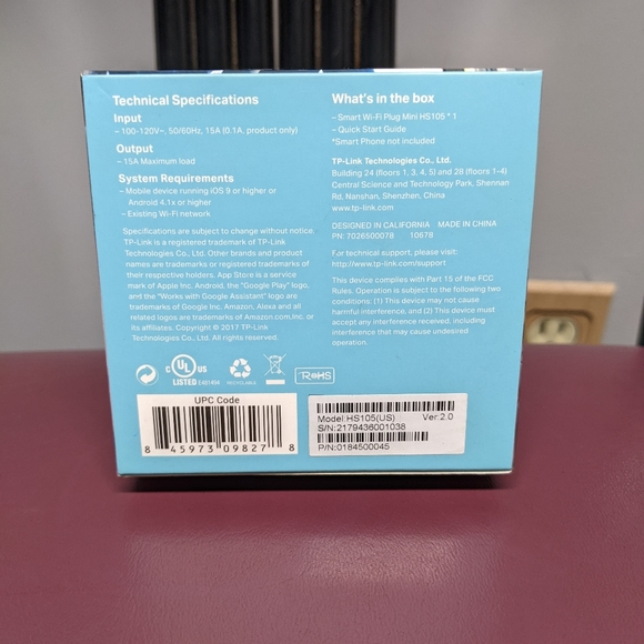 Kasa TP-link HS 105 Smart WiFi Plug Mini - Picture 4 of 8